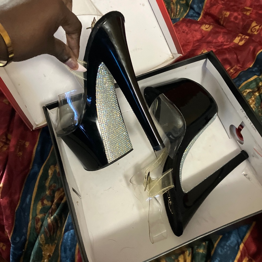 Bedazzled heels